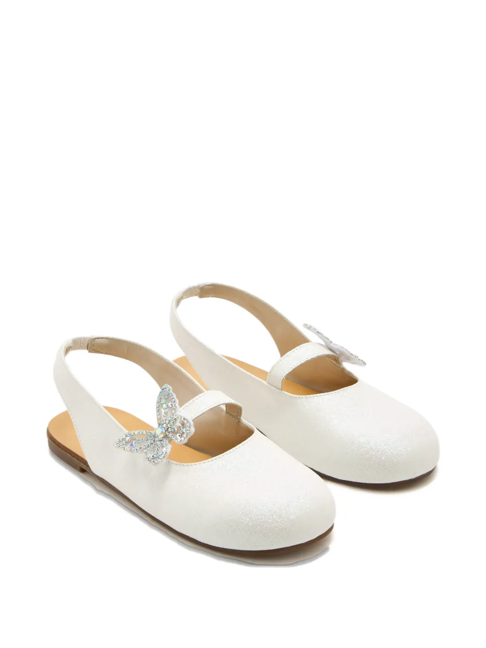 BabyWalker butterfly-embellished sandals - Bianco