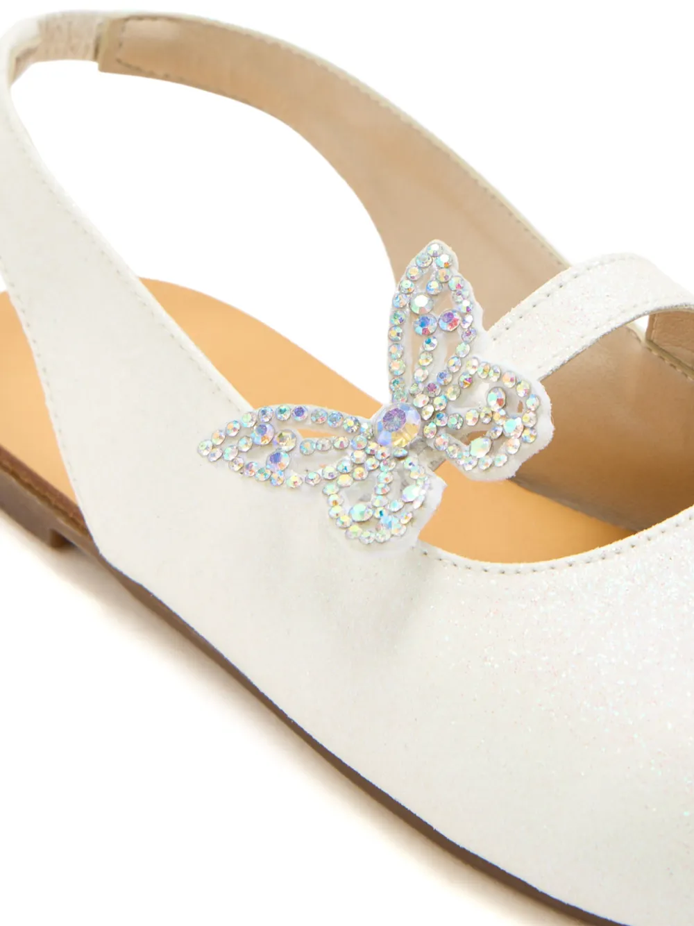 BabyWalker Sandalen verfraaid met vlinders Wit