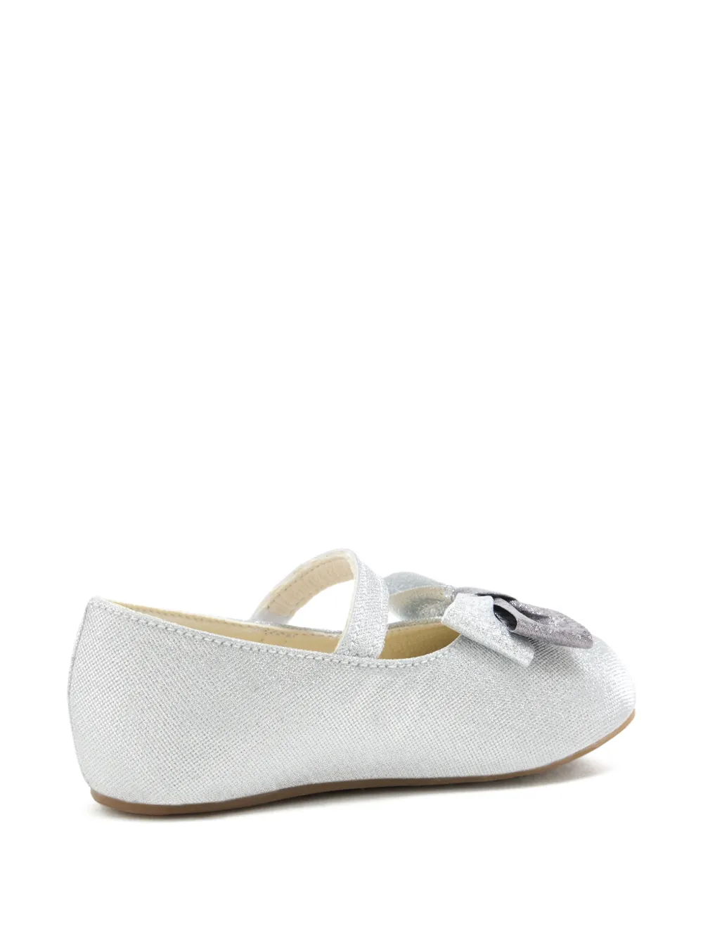 BabyWalker Ballerina's met strikbandje Zilver