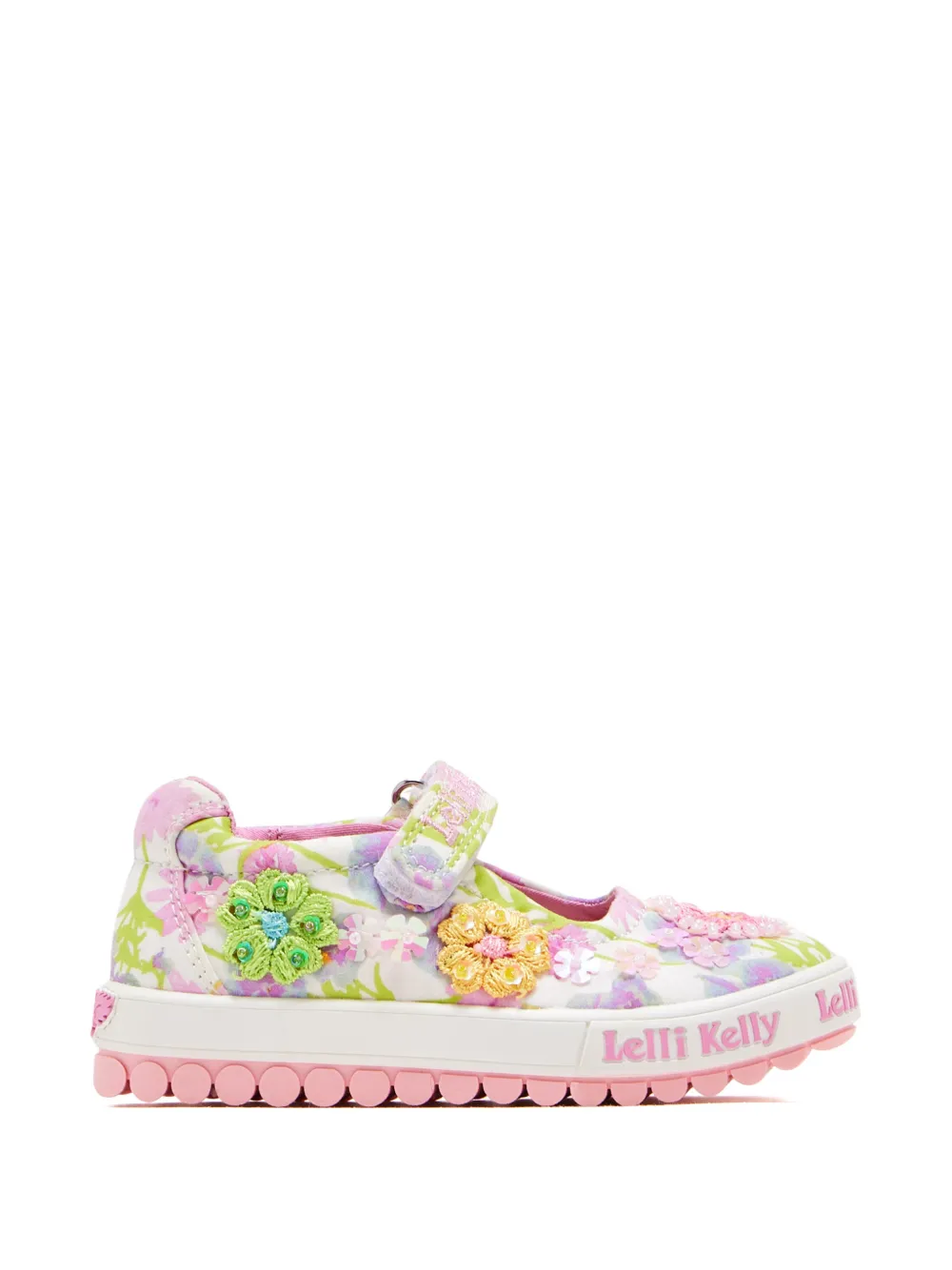Lelli Kelly Eloise floral-appliqué ballerina - Bianco