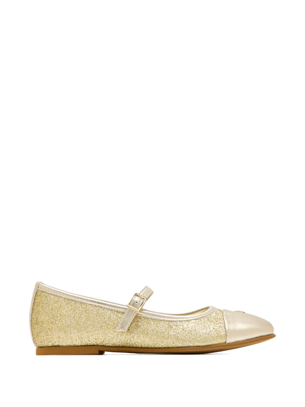 Tommy Hilfiger Junior logo-detail ballet flat - Oro