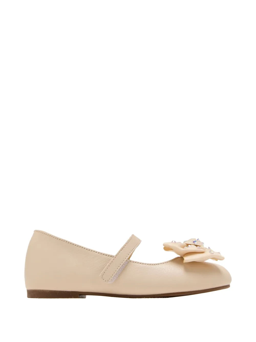 BabyWalker bow strap ballerinas Beige