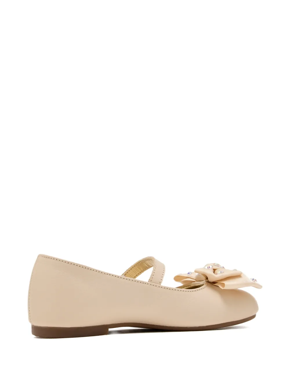 BabyWalker bow strap ballerinas Beige
