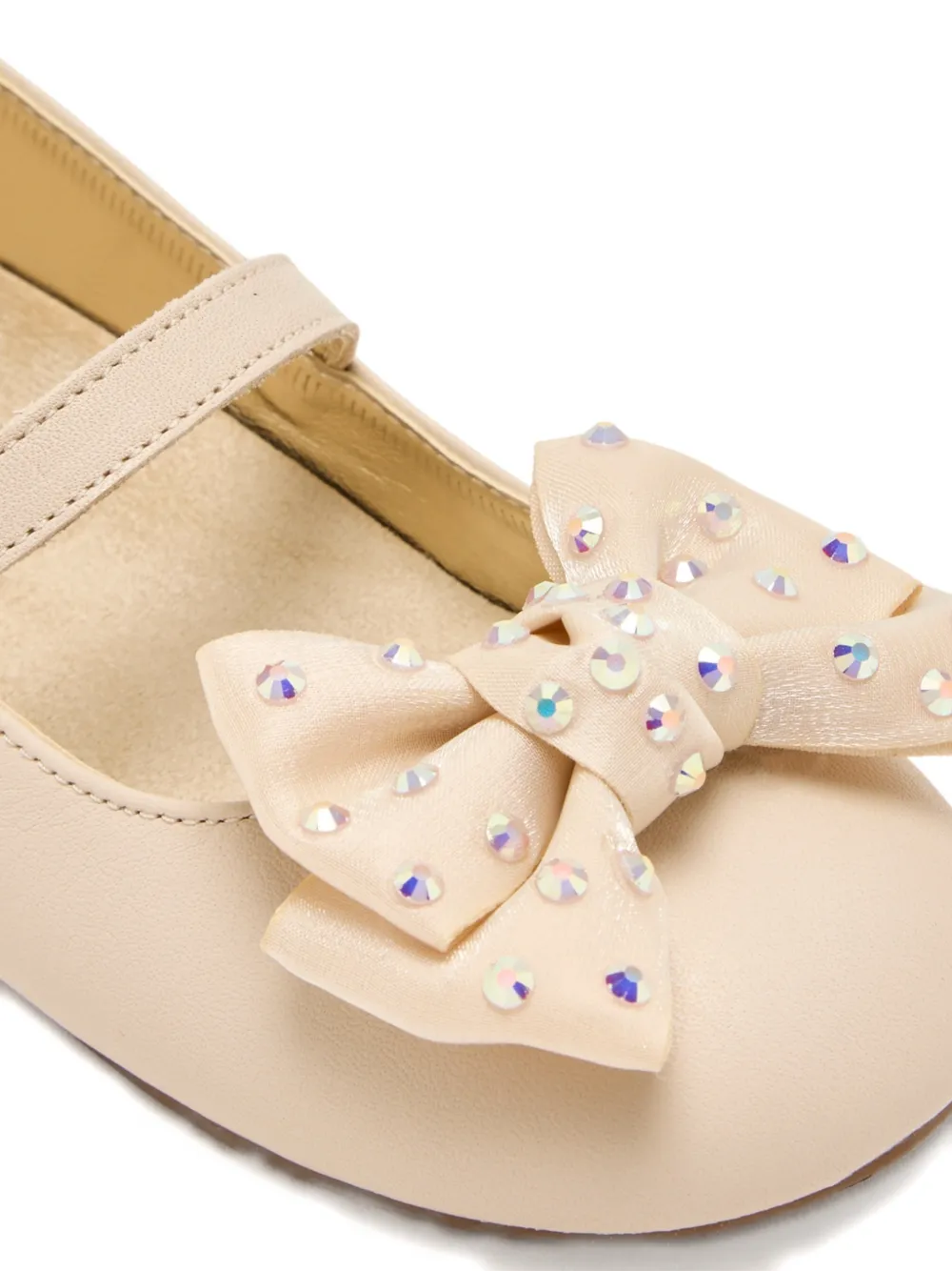 BabyWalker bow strap ballerinas Beige