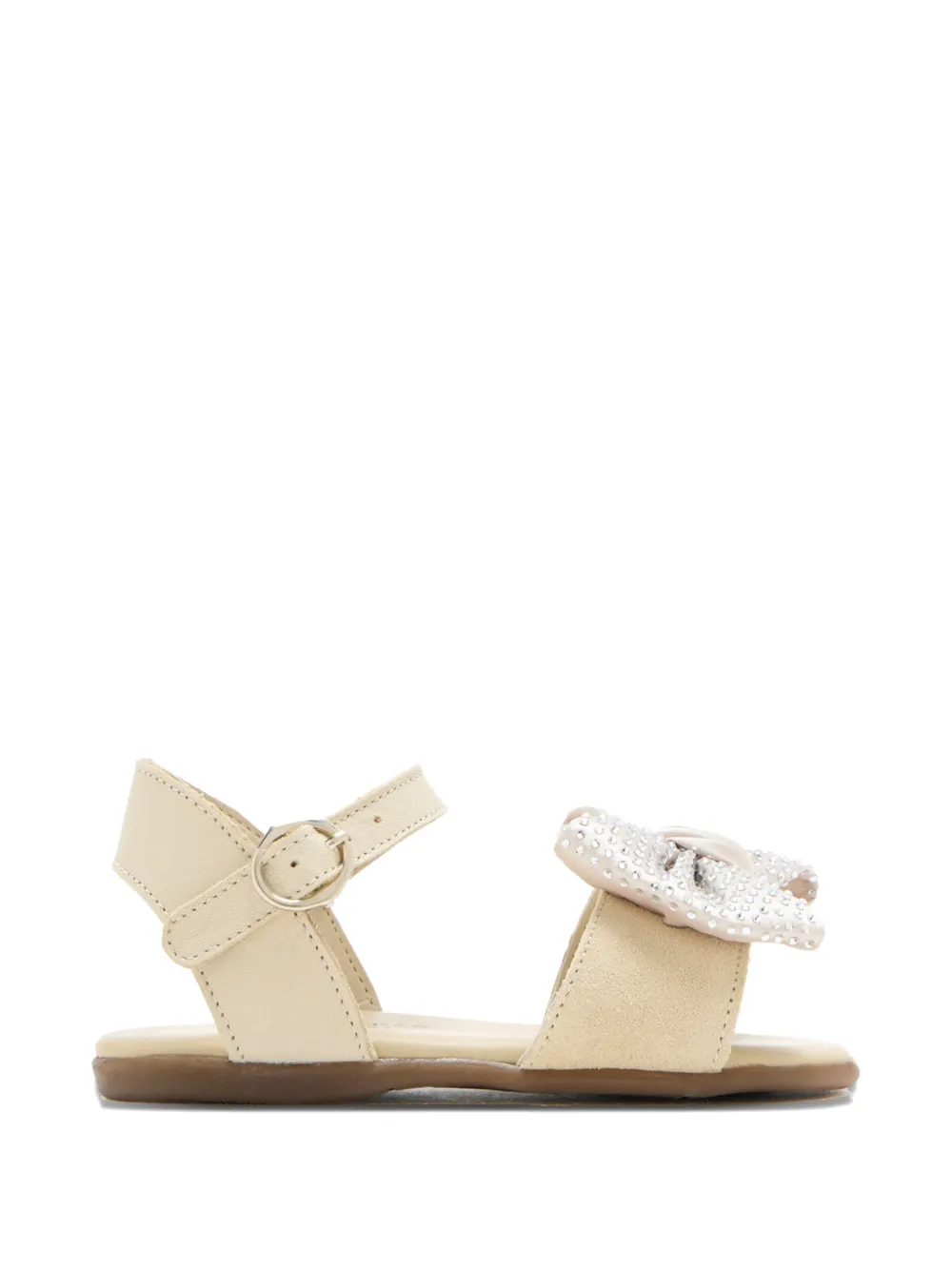 BabyWalker bow embellished sandals - Toni neutri