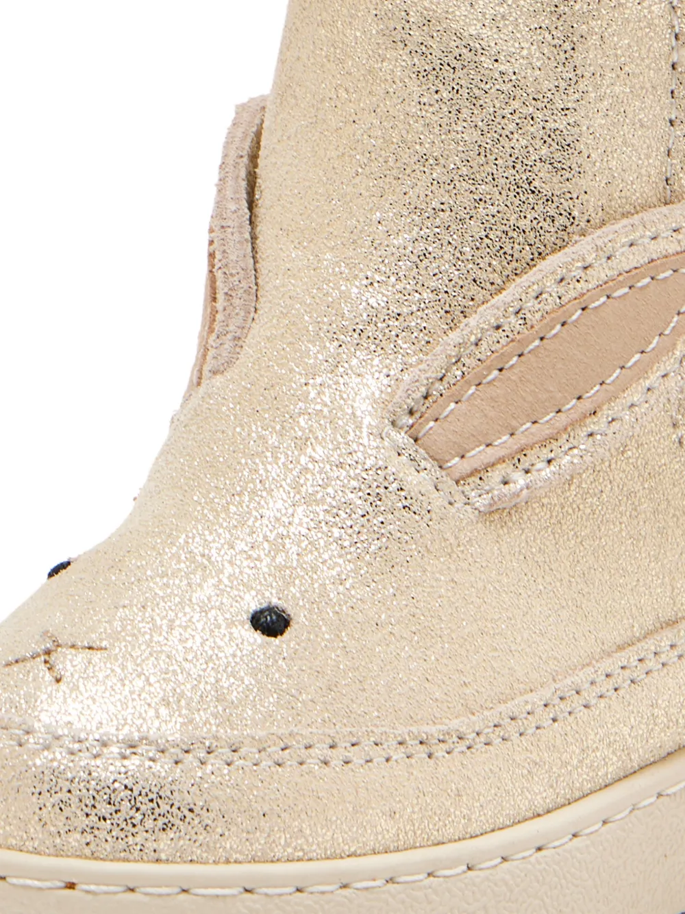 Donsje Kheera laarzen met konijnendetail Goud