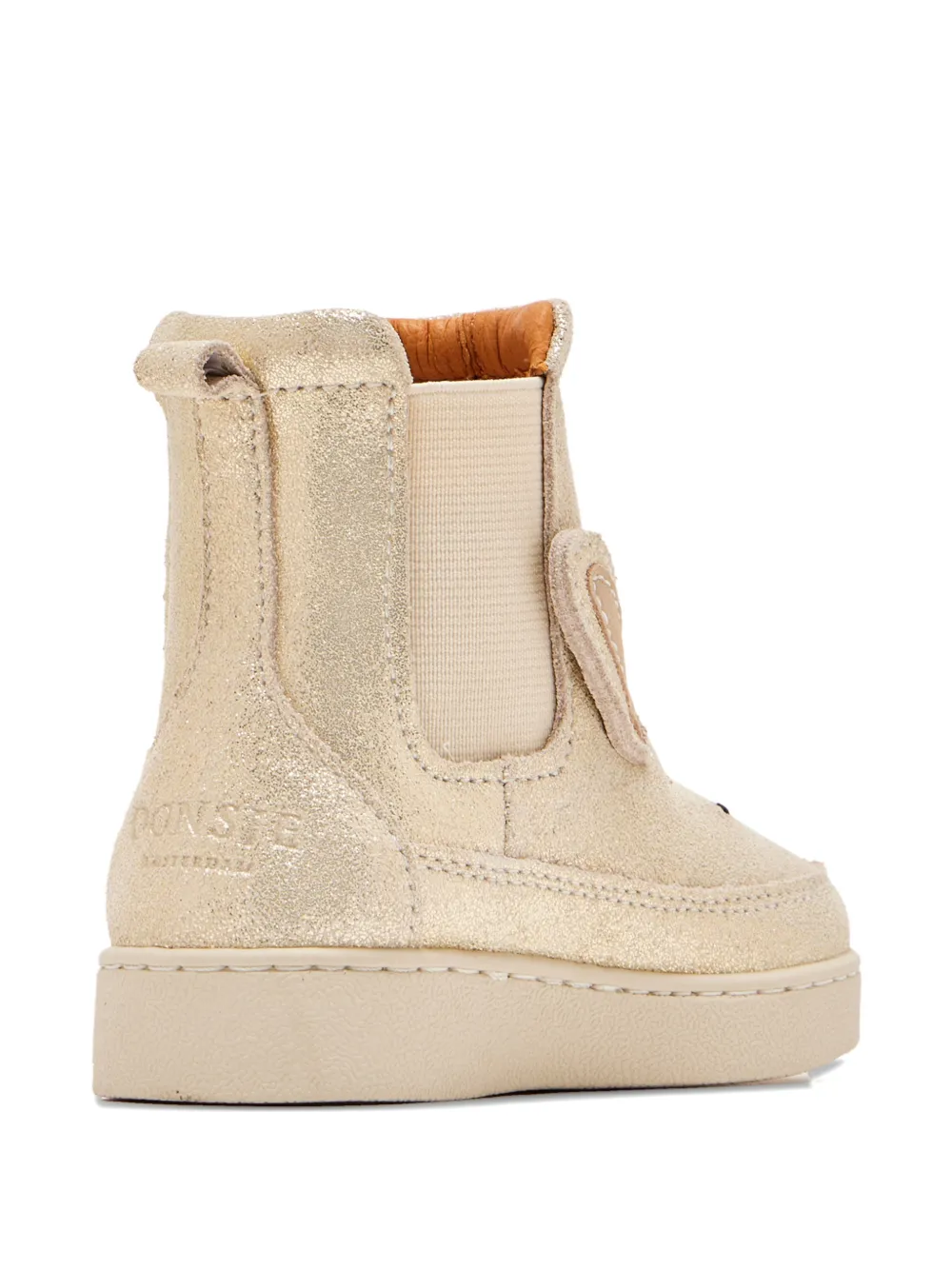 Donsje Kheera laarzen met konijnendetail Goud