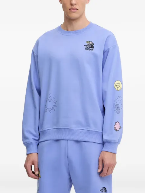 The North Face crew neck embroidered sweatshirt