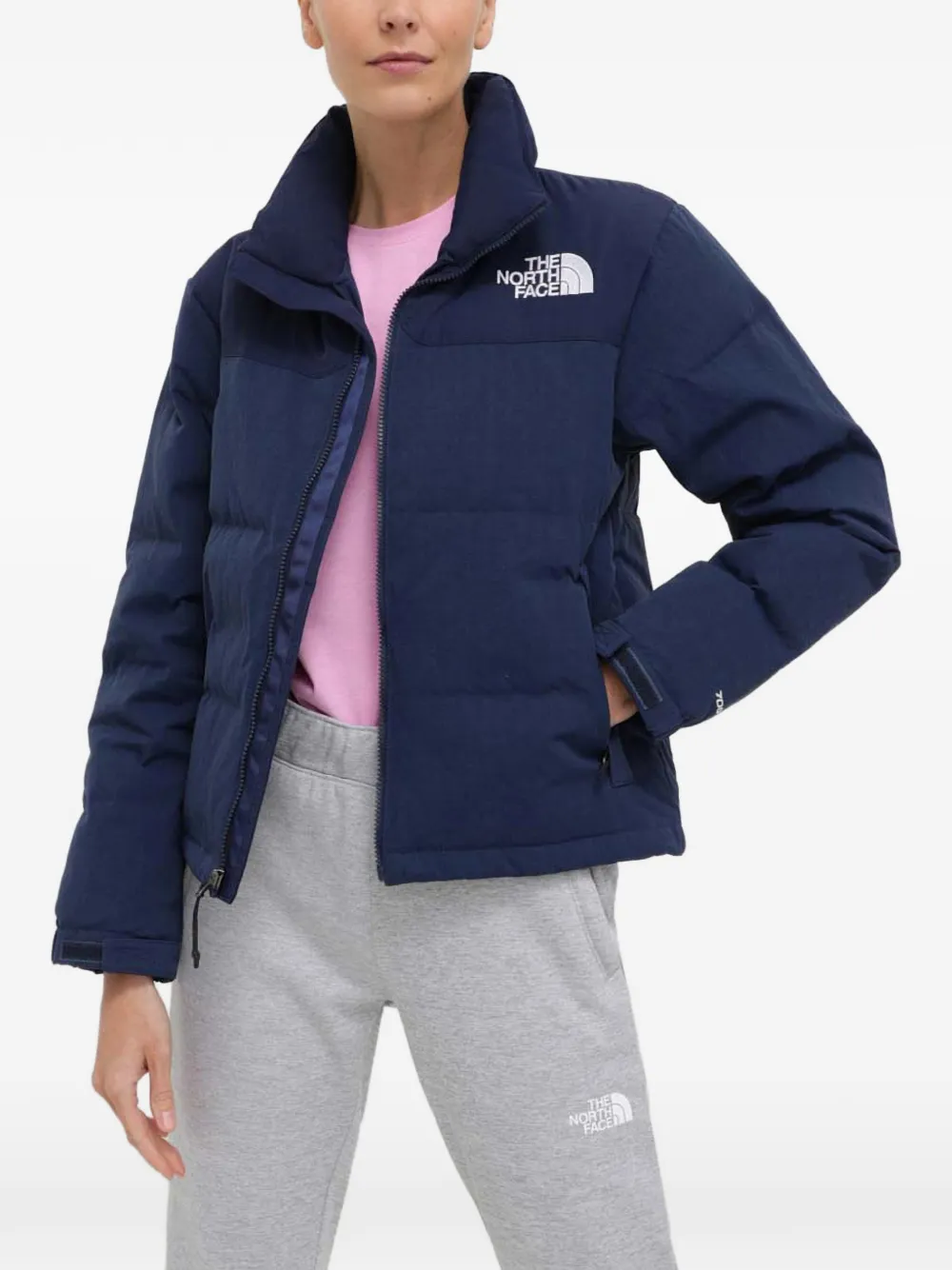 The North Face padded puffer jacket - Blau