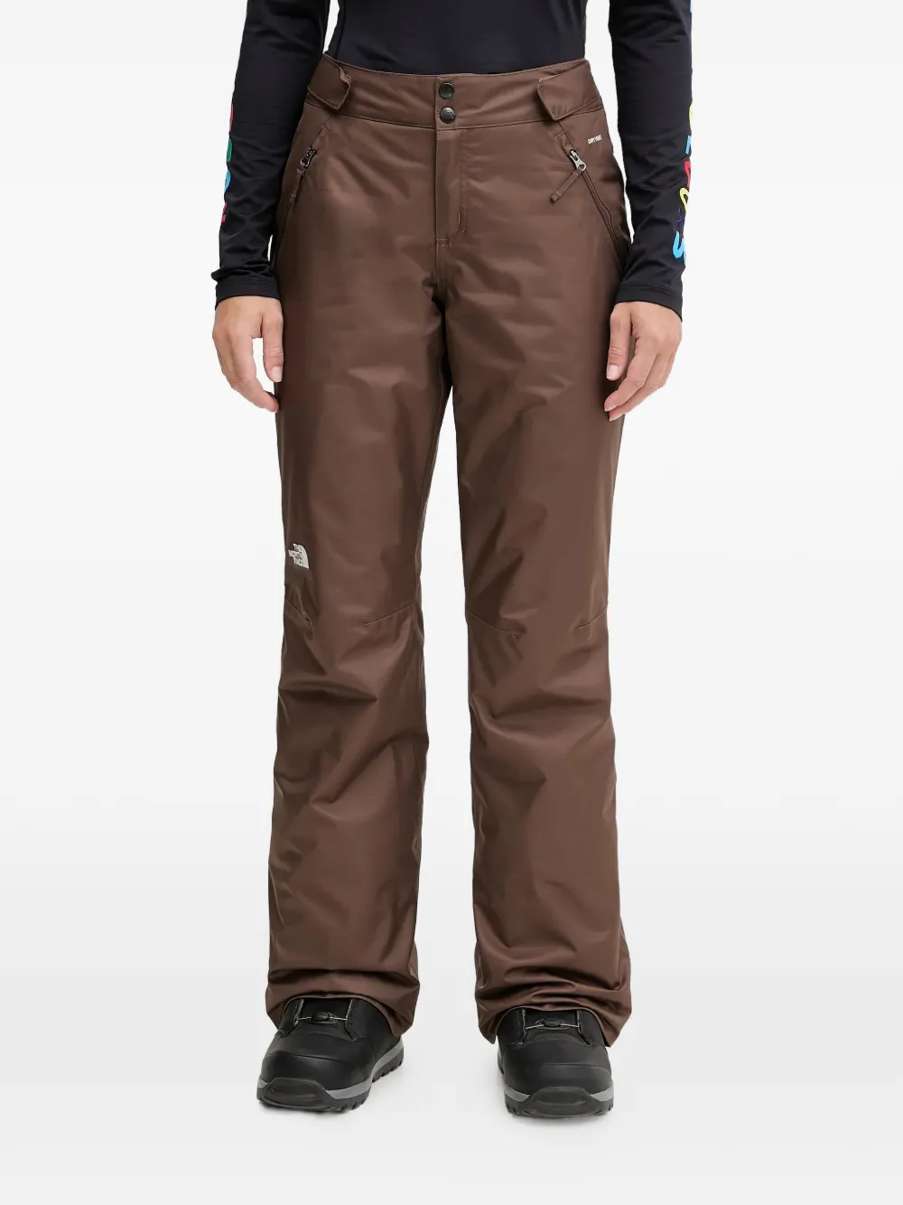 The North Face zip skiwear trousers - Marrone