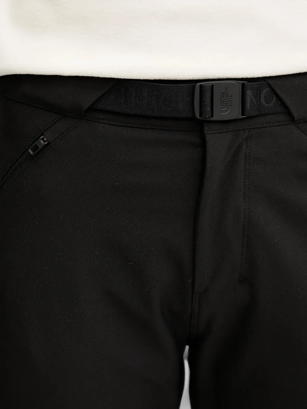 The North Face Broek met ceintuur en logo-print Zwart