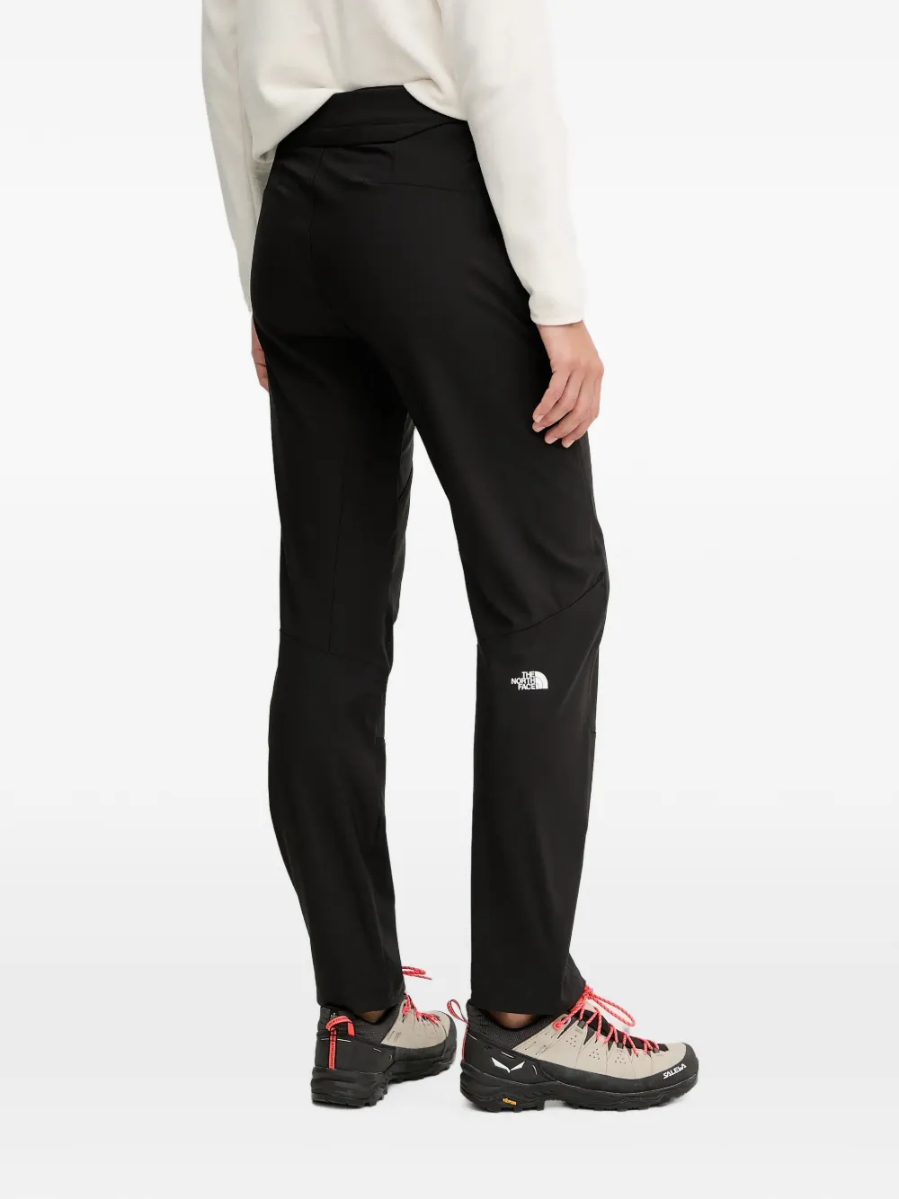 The North Face Broek met ceintuur en logo-print Zwart