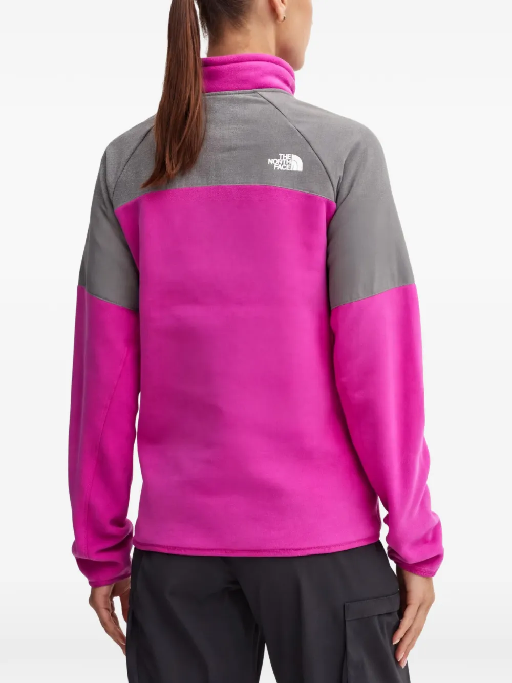 The North Face Top met colourblocking en rits Roze