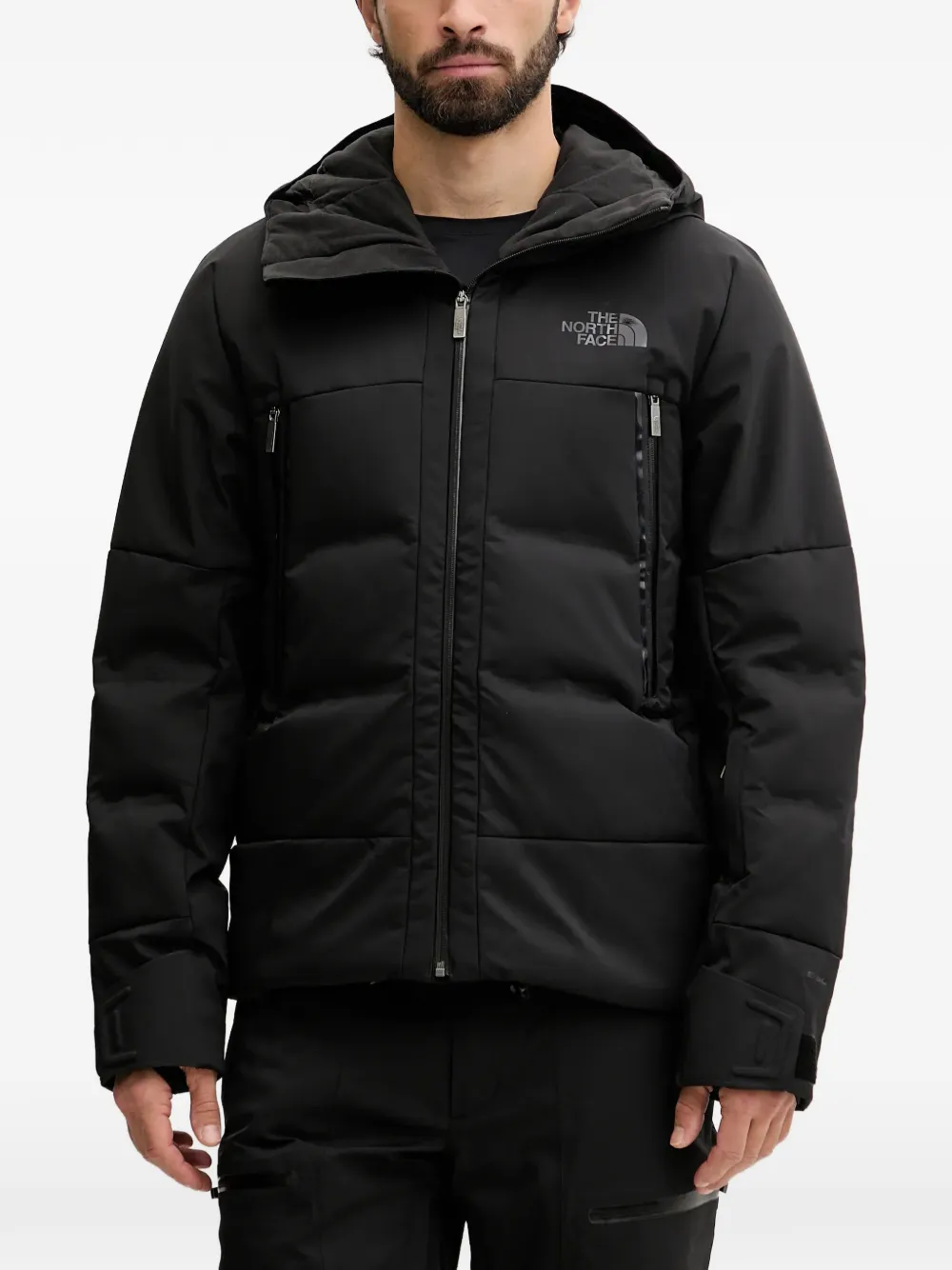 The North Face hooded zip skiwear - Schwarz