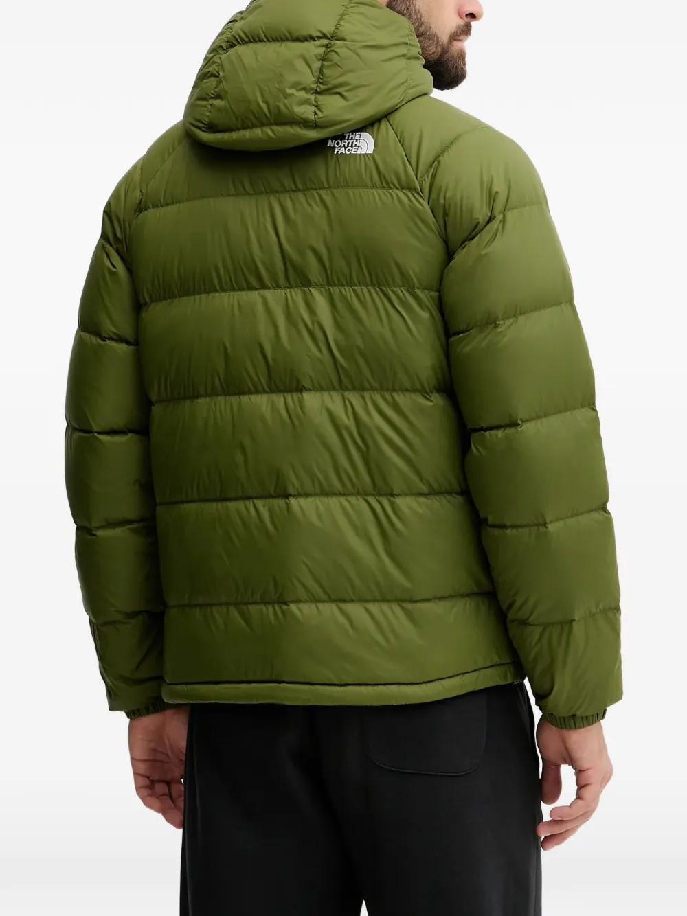 The North Face Donsjack met capuchon Groen
