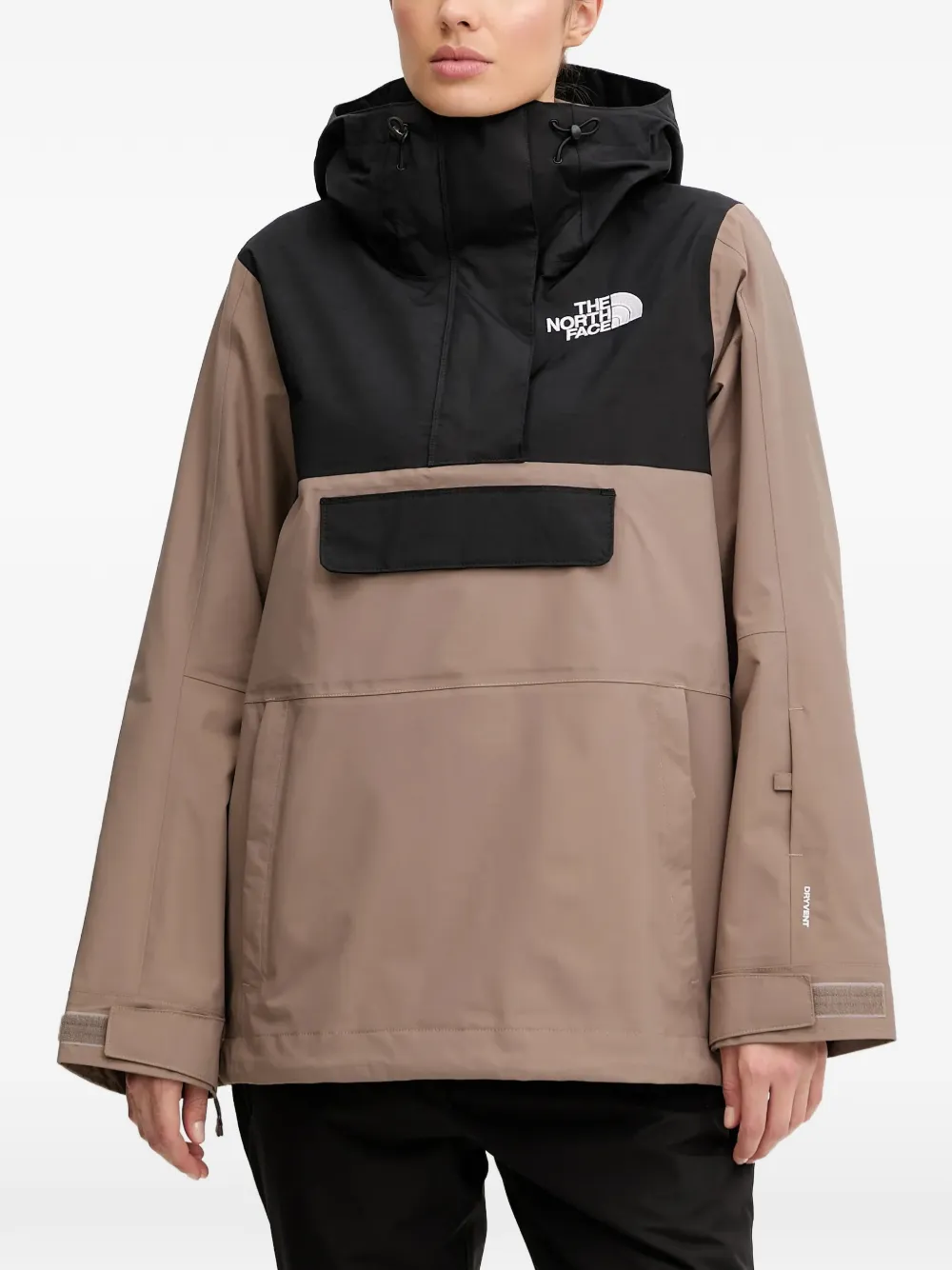 The North Face zip-up hooded ski jacket - Nude