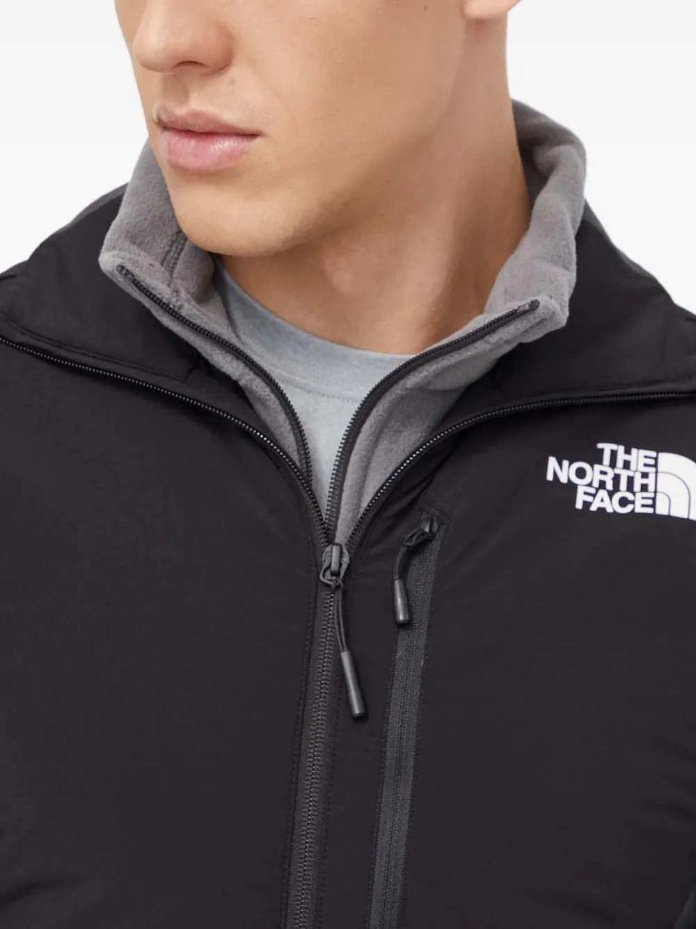 The North Face Gilet met logodetail en rits Zwart