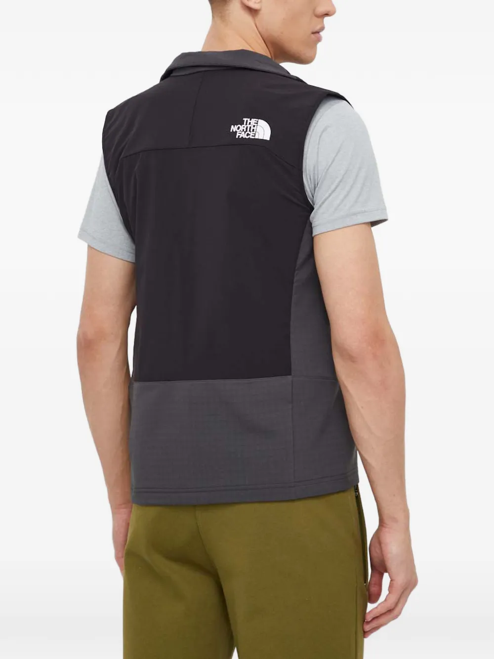 The North Face Gilet met logodetail en rits Zwart