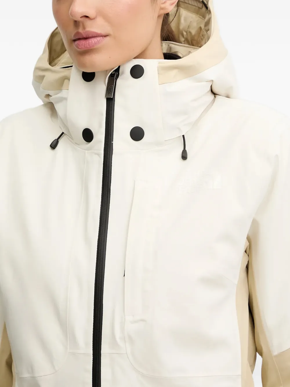The North Face Lenado ski-jack met capuchon Wit