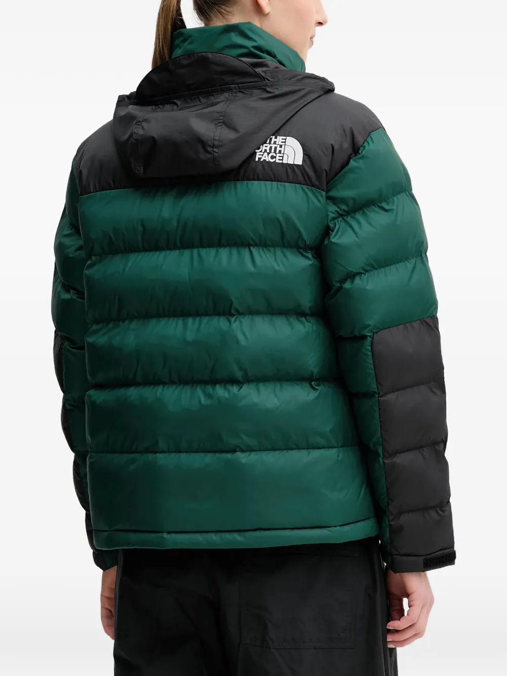 The North Face Donsjack met capuchon Groen