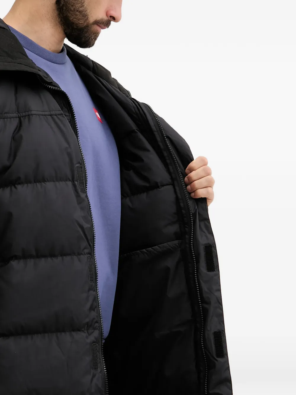 Nuptse hooded padded coat