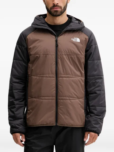 The North Face hooded colour block jacket