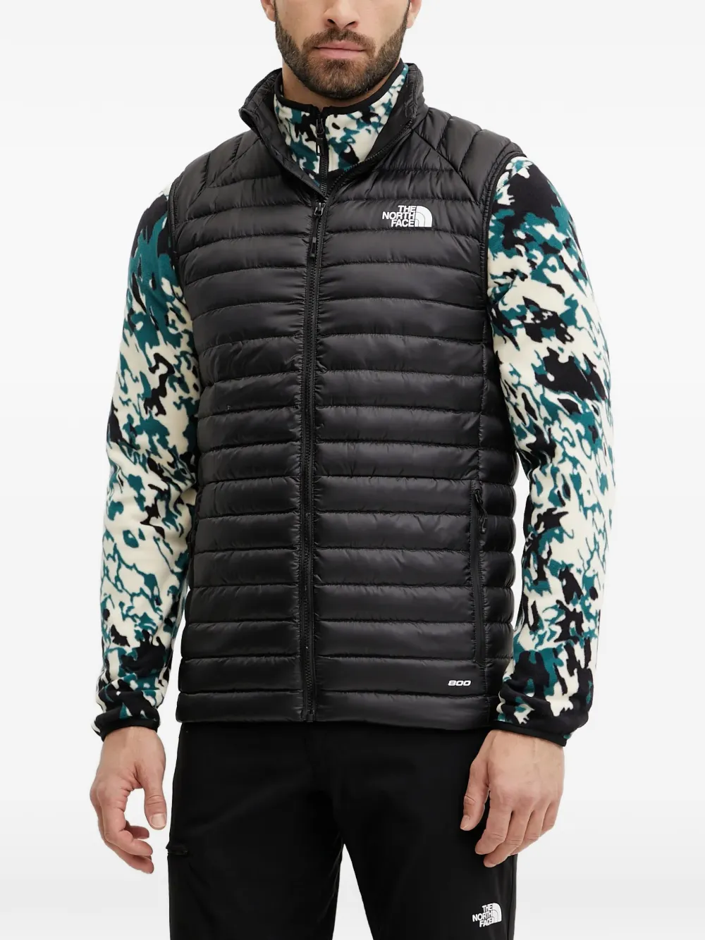 The North Face quilted padded gilet - Schwarz