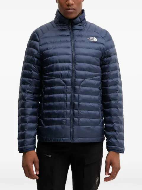 The North Face logo-print quilted jacket