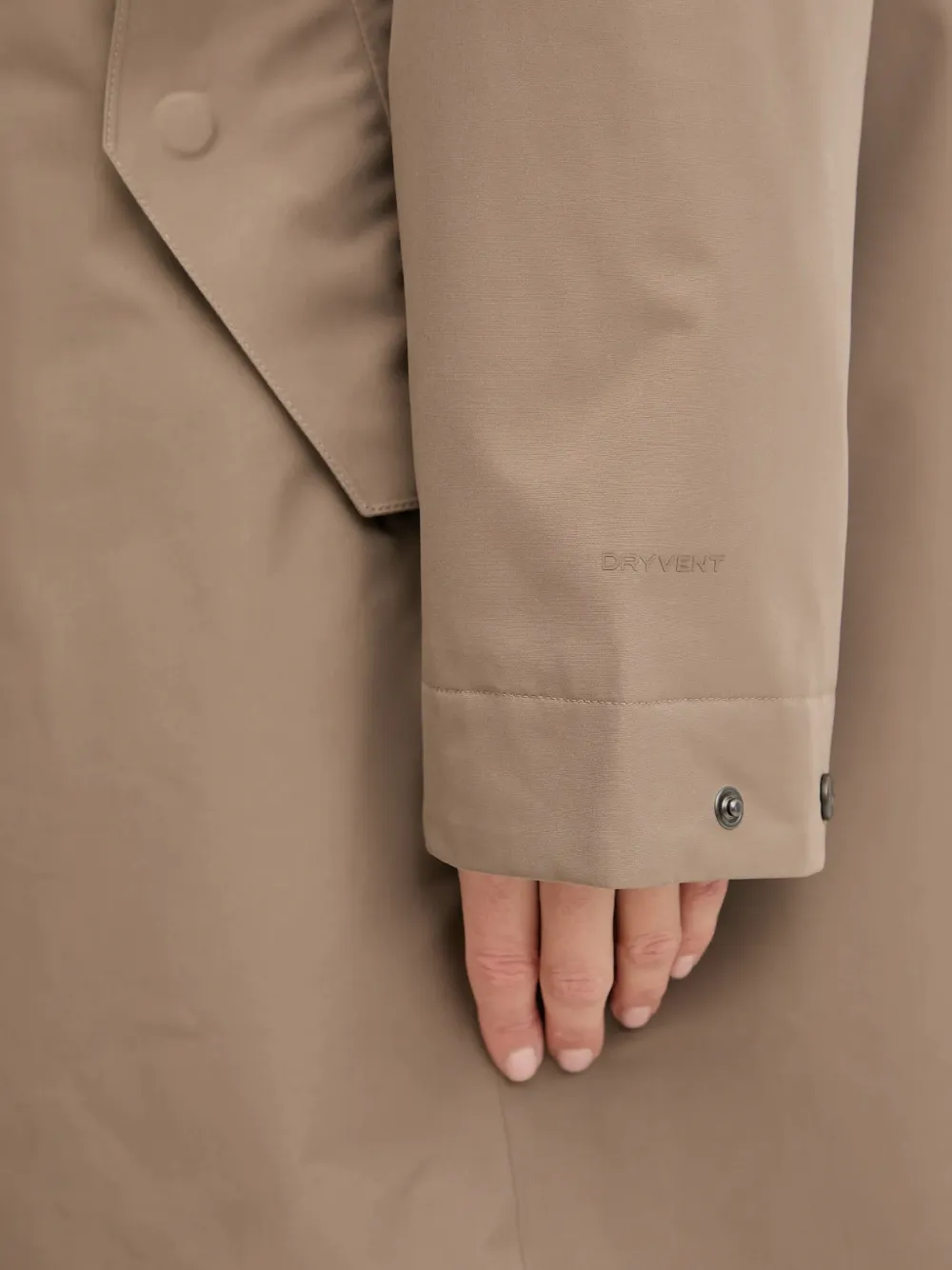 The North Face Oversized jack met lange mouwen Beige