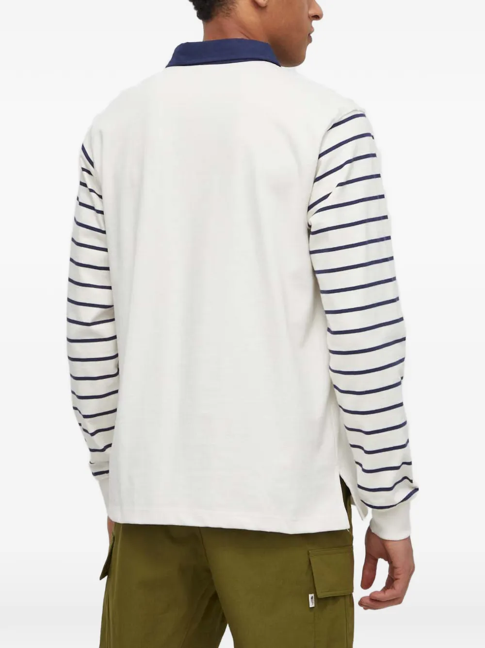 The North Face Poloshirt met gestreept pootje Beige
