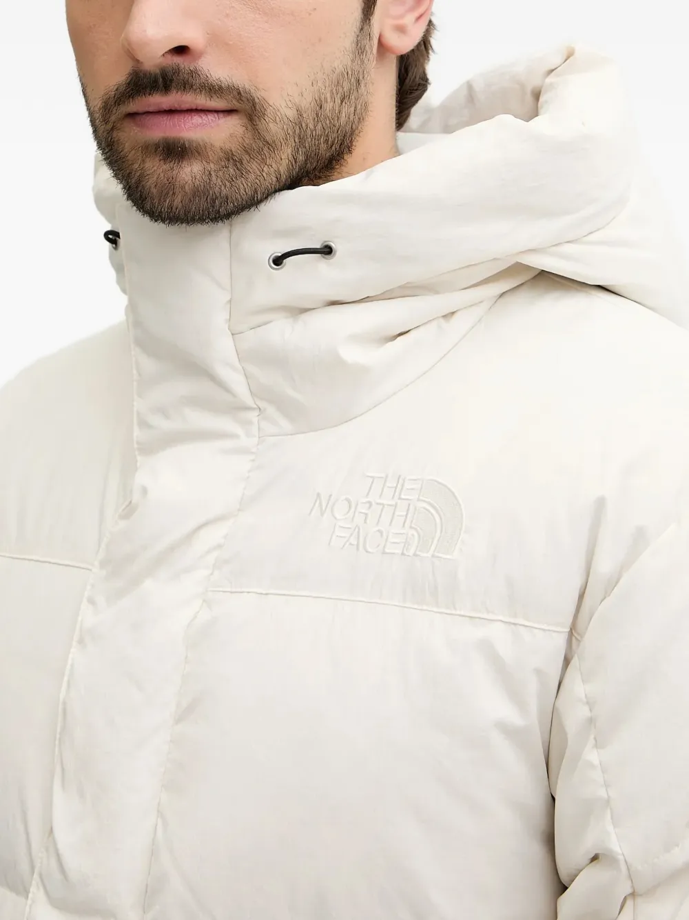 The North Face Gewatteerd jack met capuchon Beige
