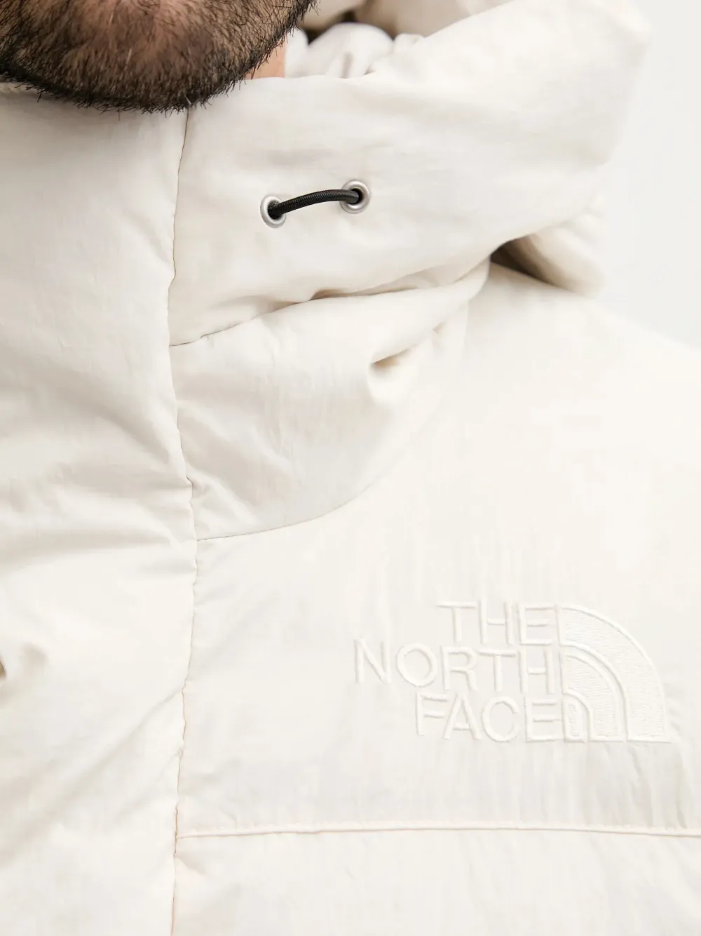 The North Face Gewatteerd jack met capuchon Beige
