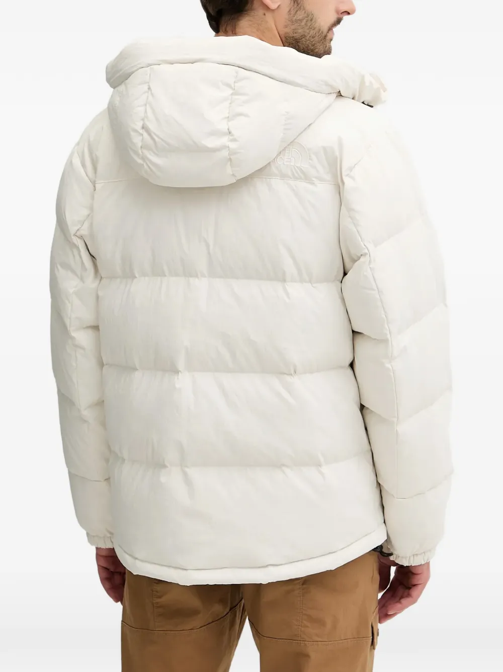 The North Face Gewatteerd jack met capuchon Beige
