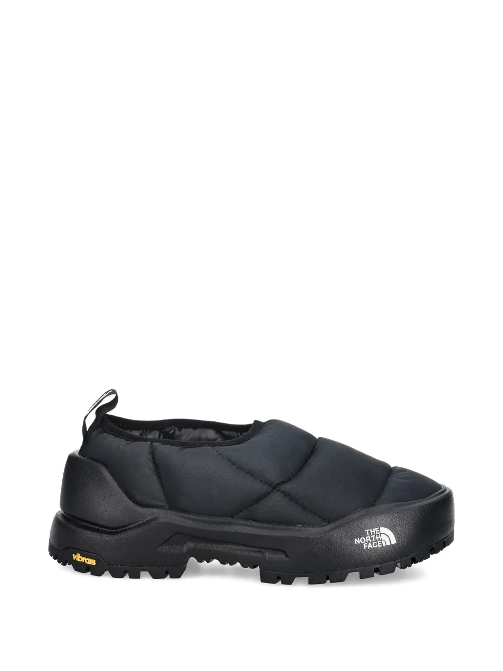The North Face Quilted Slippers In Black