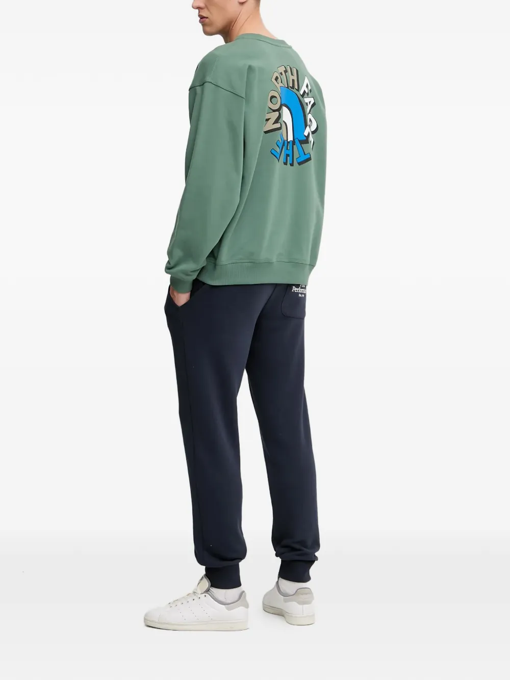 The North Face Sweater met logoprint Groen