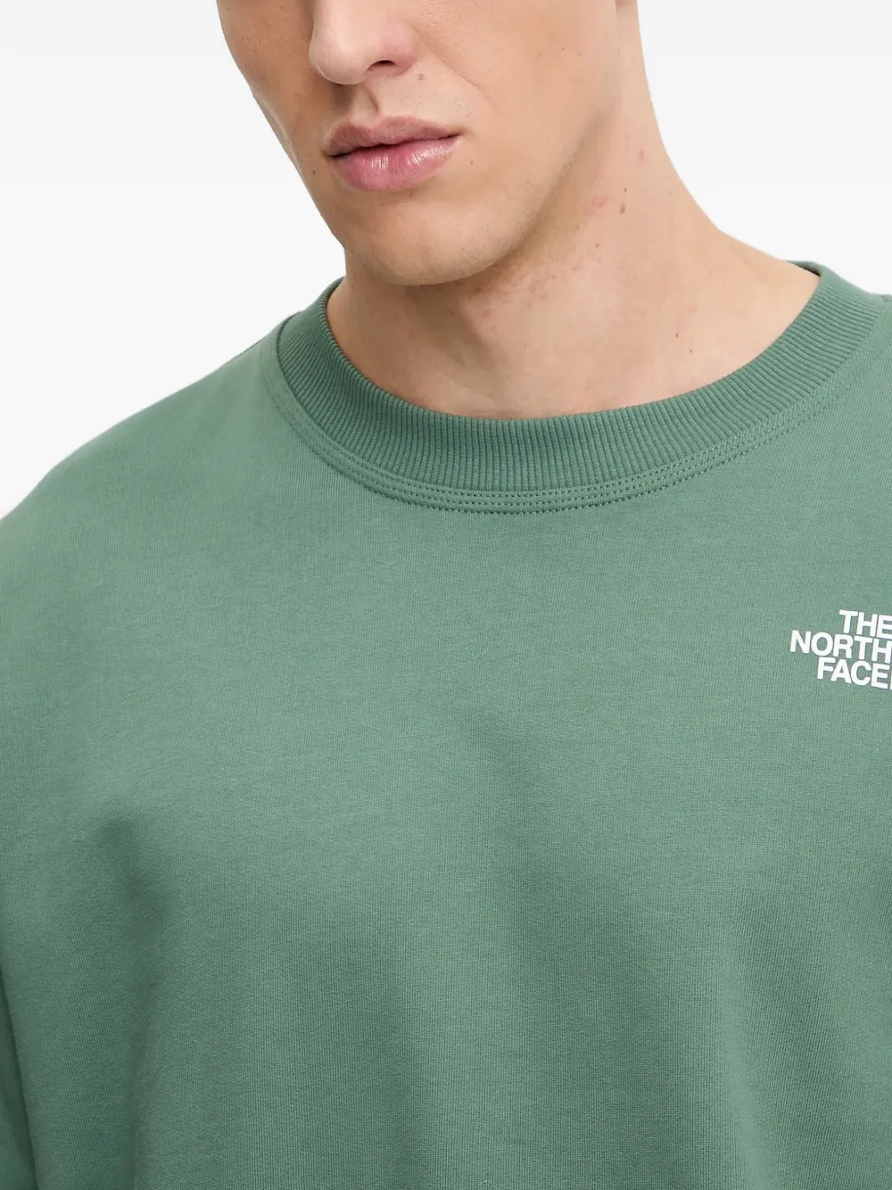 The North Face Sweater met logoprint Groen