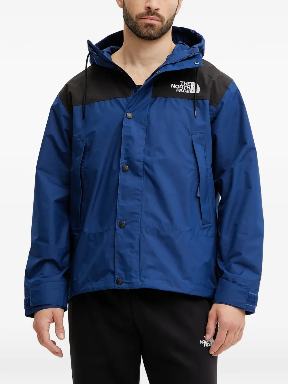 The North Face hooded panelled jacket - Blau