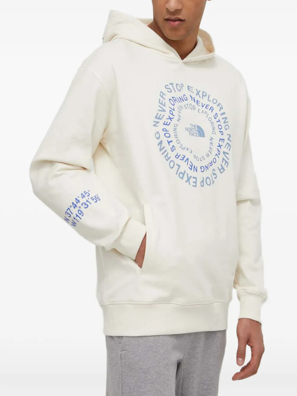 The North Face logo hooded sweater - Toni neutri