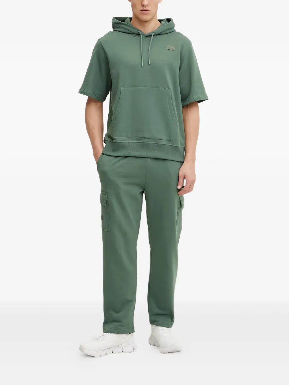 The North Face Top met capuchon en korte mouwen Groen