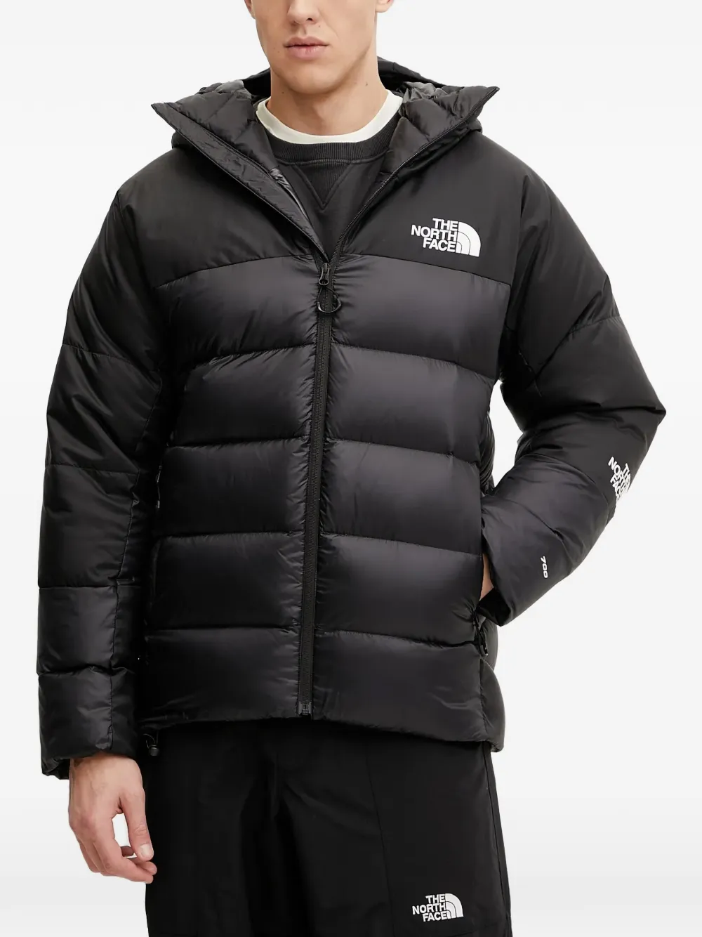 The North Face hooded quilted jacket - Nero