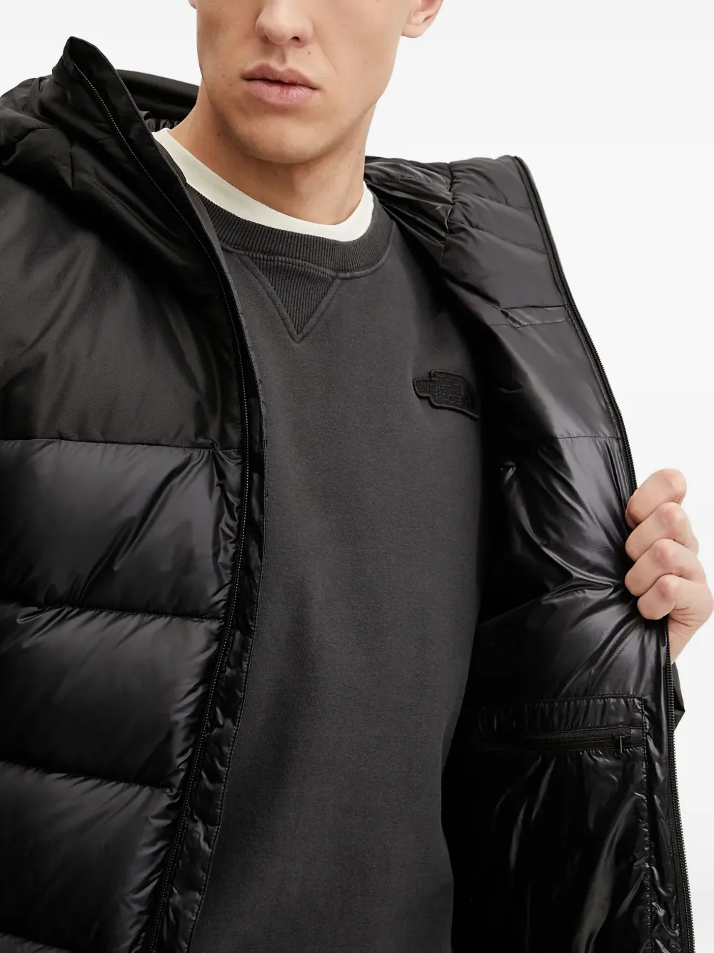 The North Face Gevoerd jack met capuchon Zwart
