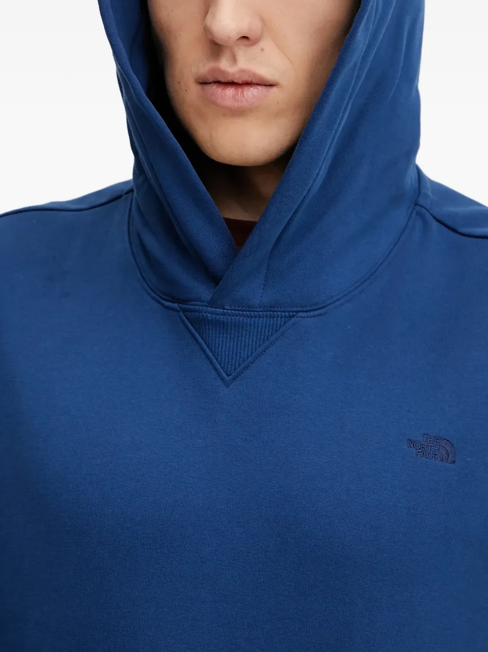 The North Face Hoodie met geborduurd logo en capuchon Blauw