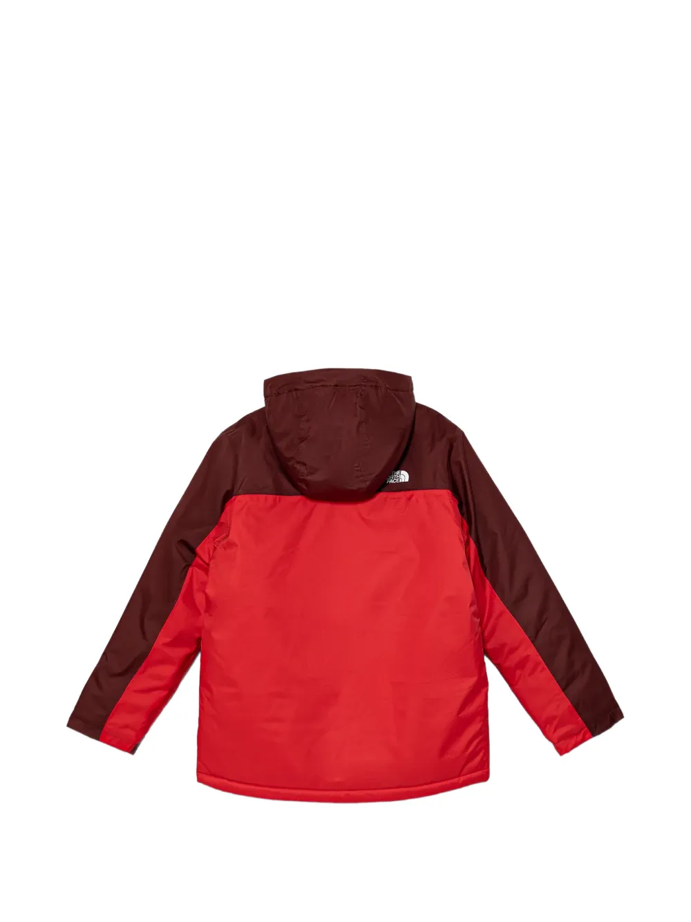  The North Face Kids Colourblock Hooded Jacket - Red 