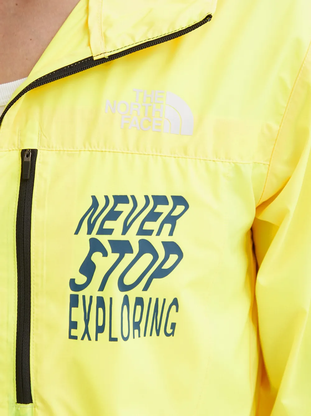 The North Face Trainingsjack met capuchon en rits Geel