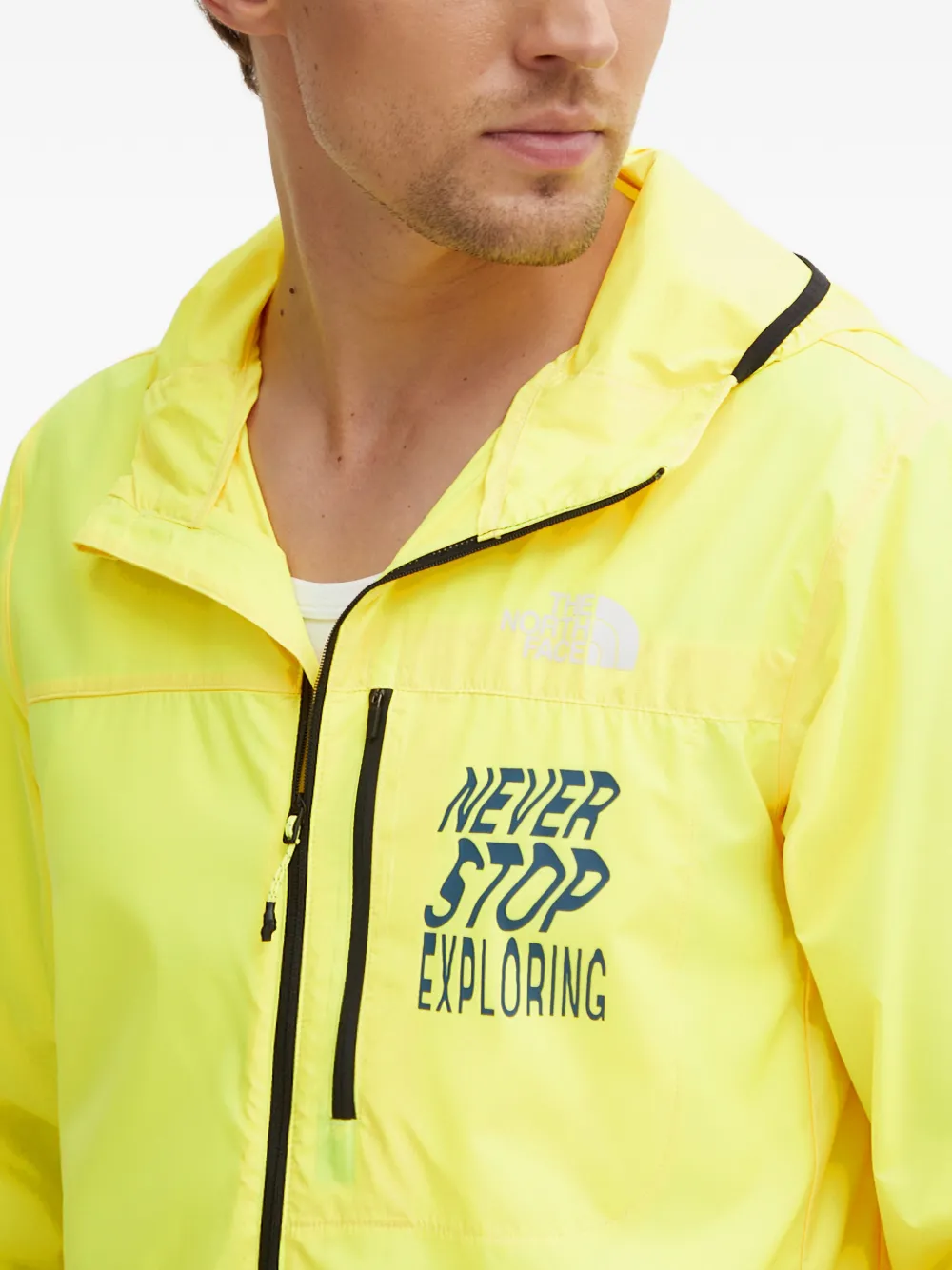 The North Face Trainingsjack met capuchon en rits Geel