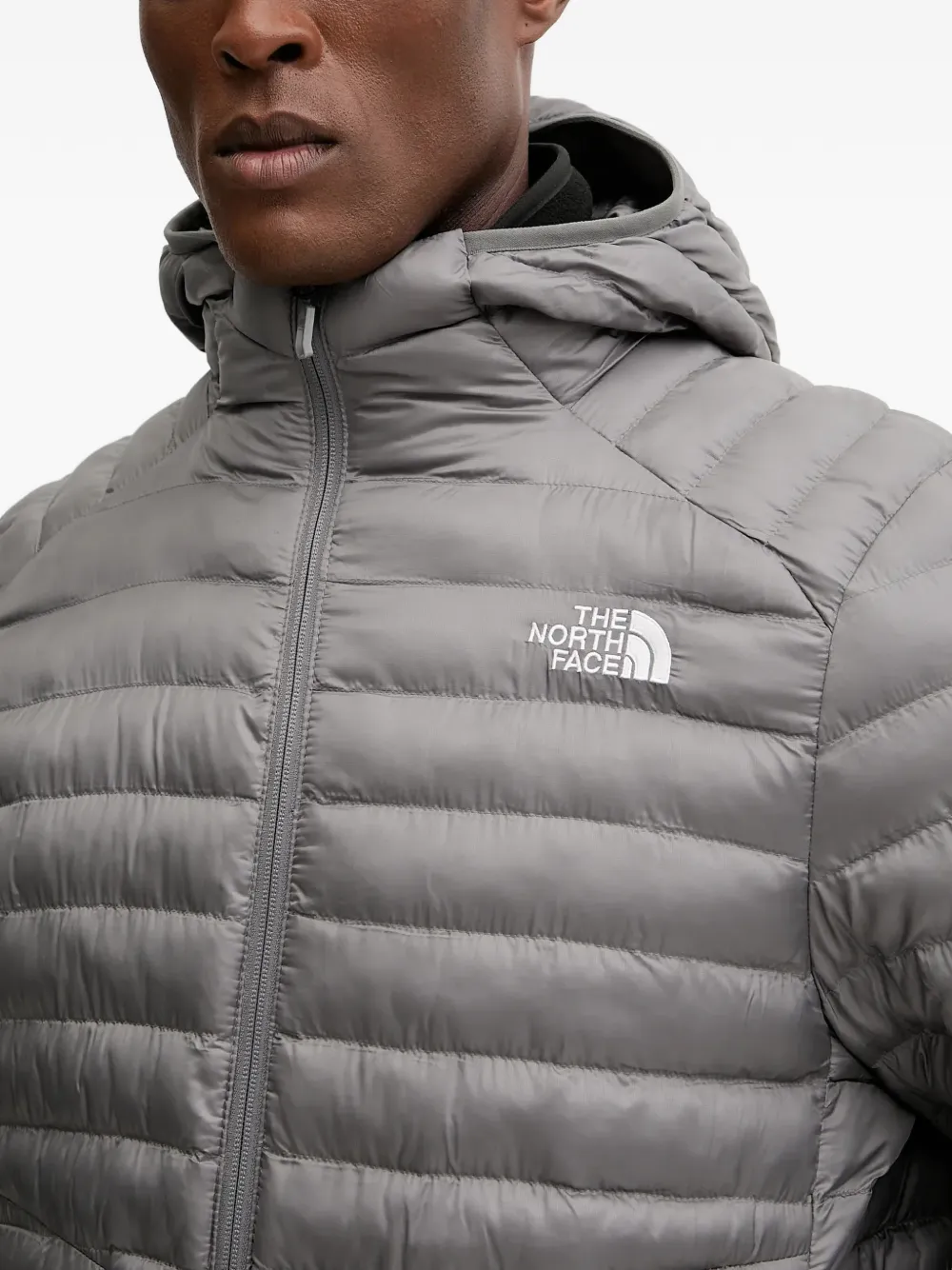 The North Face Gewatteerd jack met capuchon Grijs