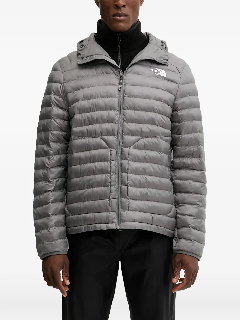 The North Face hooded padded jacket - Grigio