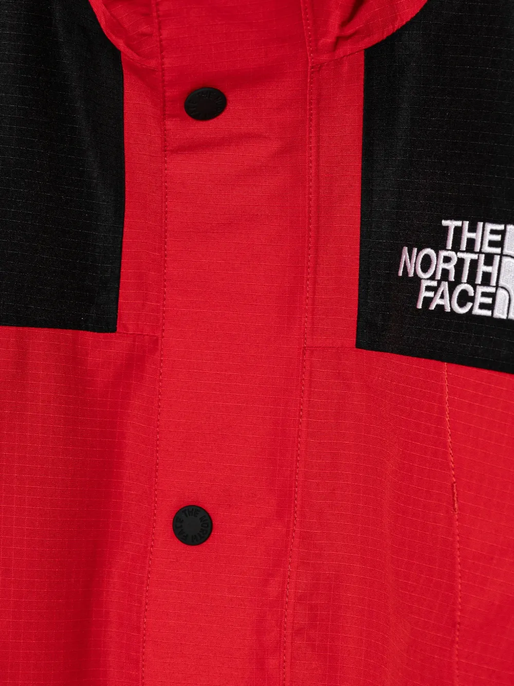  The North Face Kids Hooded Colourblock Jacket - Red 
