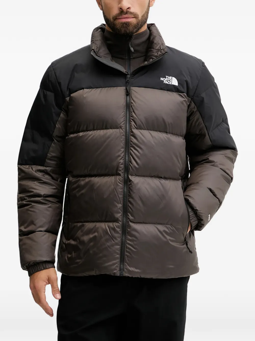 The North Face zip-up performance jacket - Marrone
