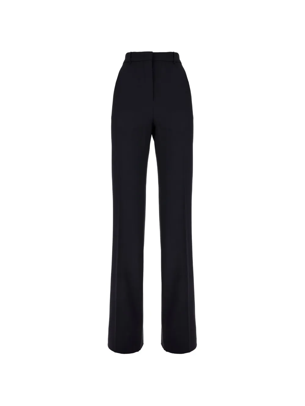 Max Mara pressed-crease wide-leg trousers Blauw